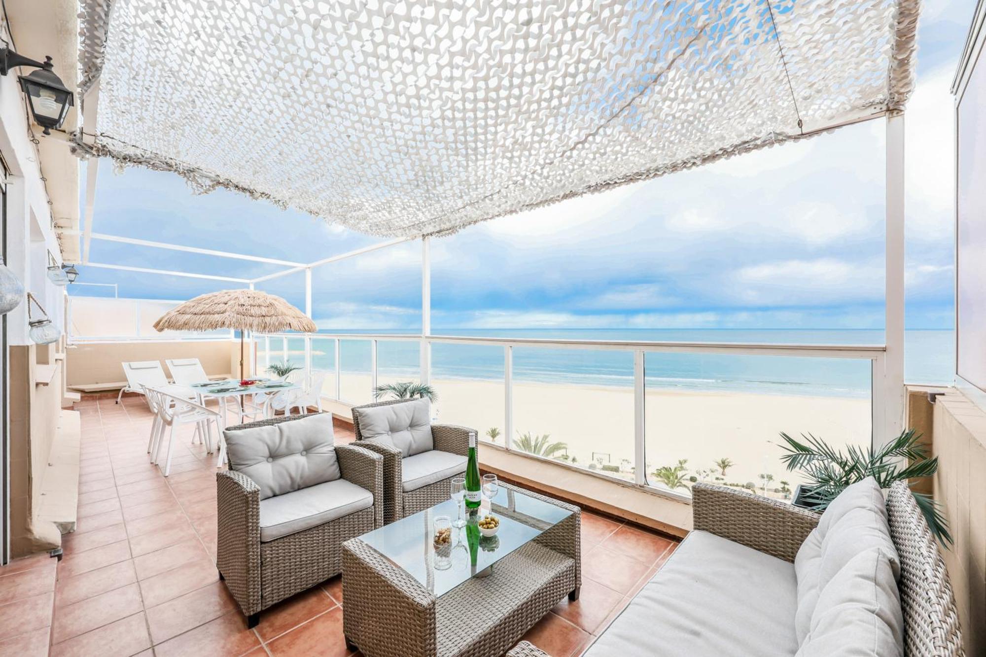 Lux Penthouse Mediterranean Views Beach Front Sagunto Esterno foto